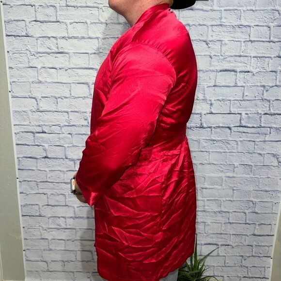 Victoria's Secret Victoria Secret Red Satin Kimino Robe Vs Lingerie - Picture 7 of 10